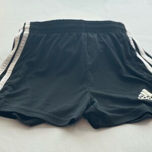 Adidas Black Shorts with White Stripes, Girl’s/Kids Size Youth Large Clothing